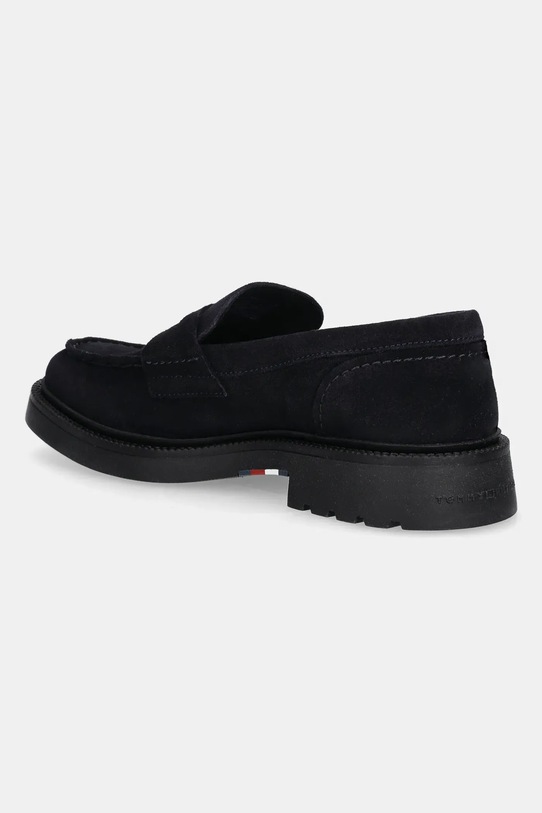 Boty Semišové mokasíny Tommy Hilfiger HILFIGER COMFORT LWT SDE LOAFER FM0FM05727 námořnická modř