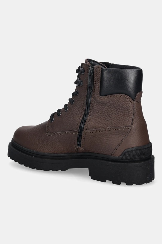 Obuwie Tommy Jeans buty TJM LACE UP BOOT LEATHER EM0EM01629 brązowy