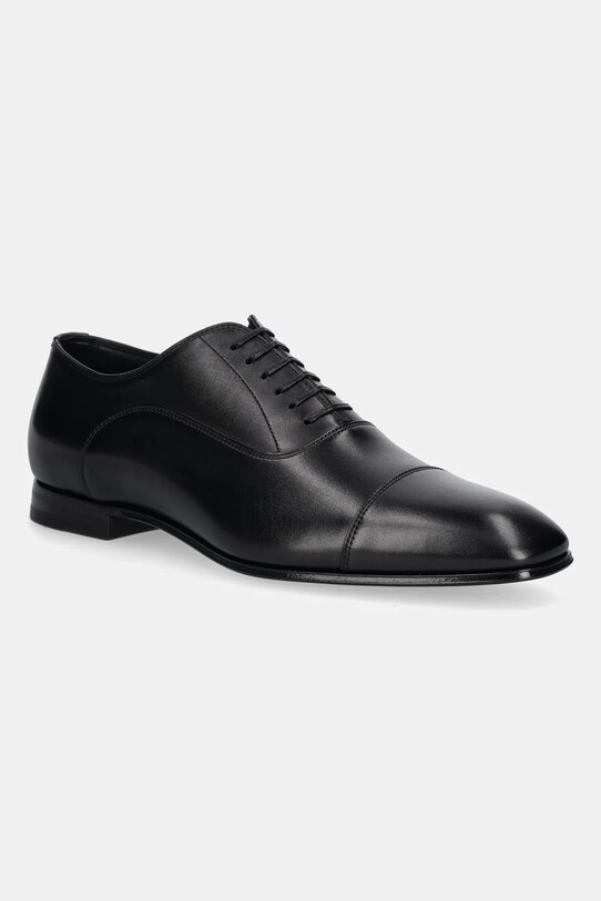BOSS bőr félcipő Quillon elegáns fekete 50546774.001