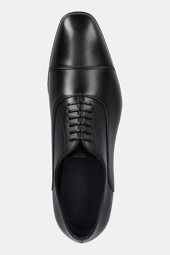 Kožené poltopánky BECKHAM x BOSS čierna 50546774.001