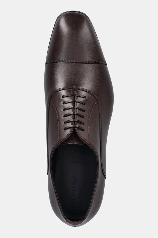 BOSS półbuty skórzane BECKHAM X BOSS brązowy 50546774.209