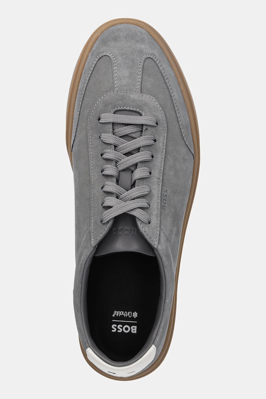 BOSS sneakersy skórzane Kieran szary 50548715.032