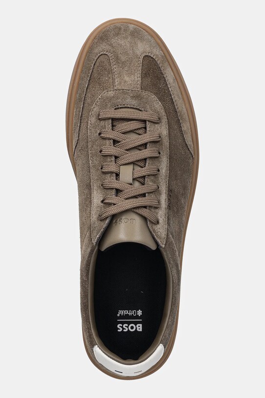 BOSS sneakers din piele întoarsă Kieran verde 50548715.342