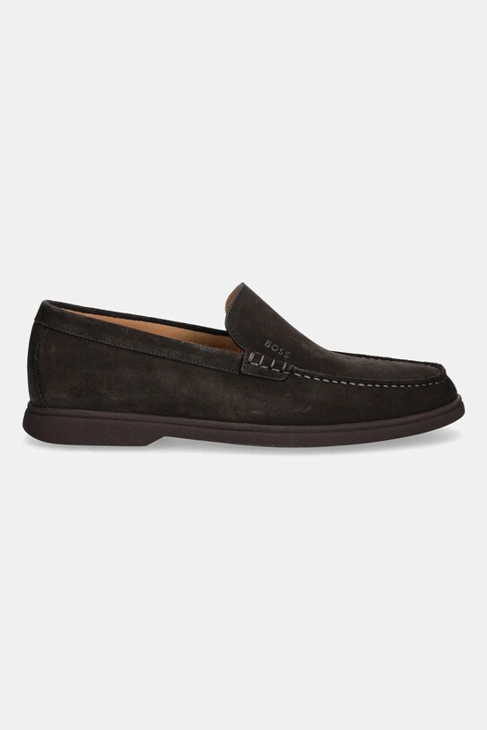 Semišové mokasíny BOSS Sienne 50543083.203 hnedá AW25