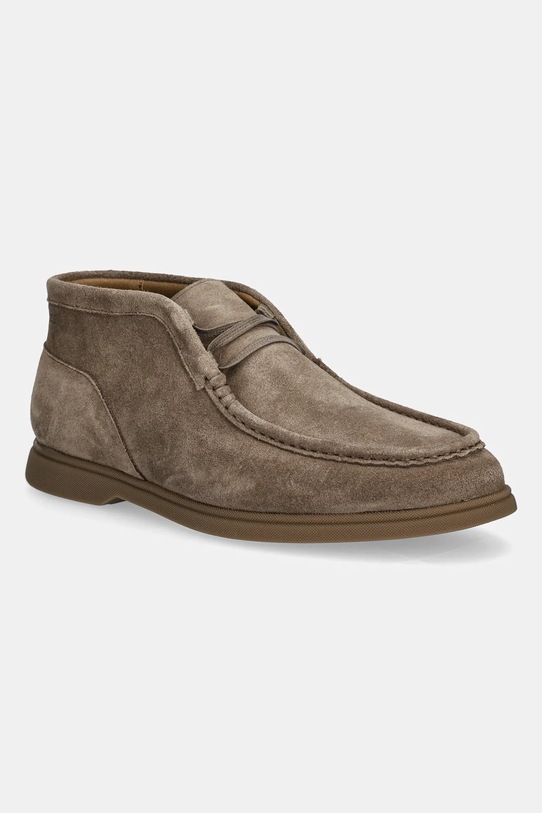 BOSS pantofi de piele întoarsă Sienne casual maro 50548119.265