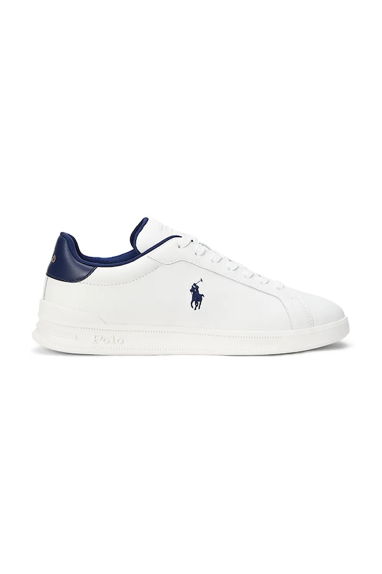 Кожени маратонки Polo Ralph Lauren Hrt Crt II изкуствен бял 809968172001.100