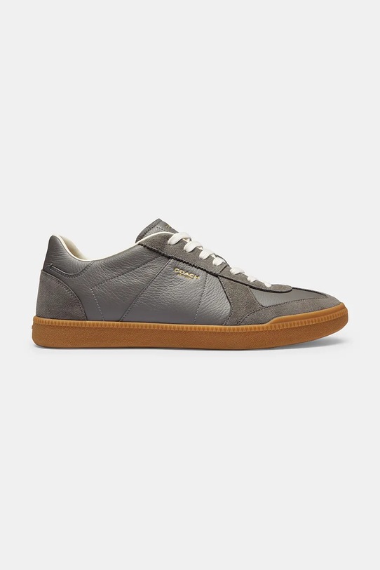 Usnjene superge Coach Ellis Sneaker Zrnato usnje siva CAQ34.CHR