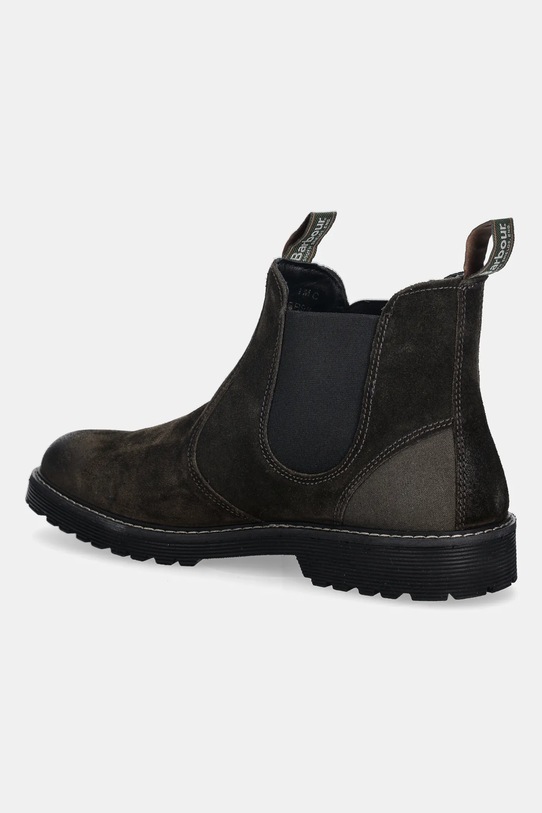 Obuwie Barbour sztyblety zamszowe Patton MFO0771BR98 zielony