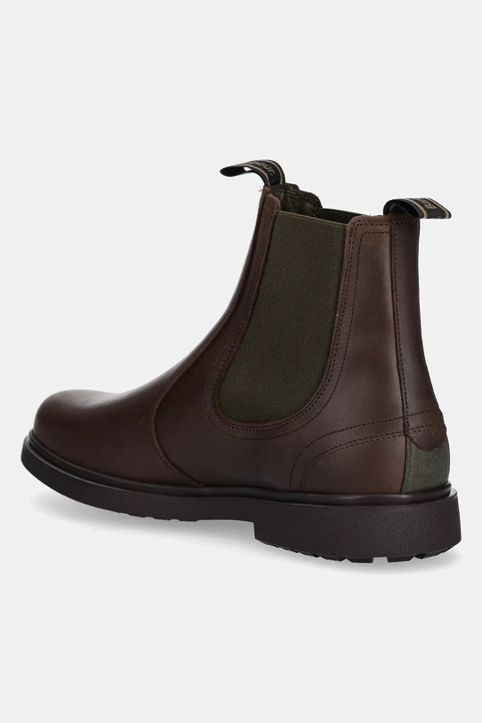 Obuwie Barbour sztyblety skórzane Hale MFO0815BR99 brązowy