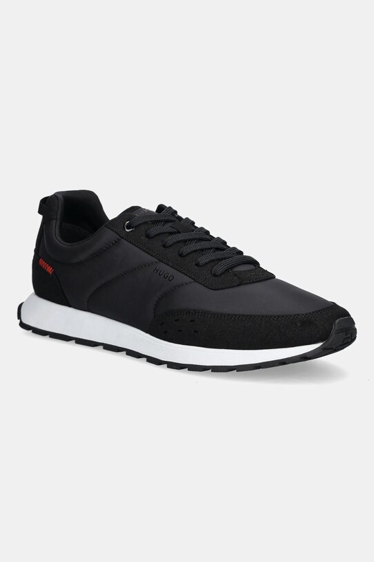 HUGO sneakersy Icelin imitacja zamszu czarny 50548502.006