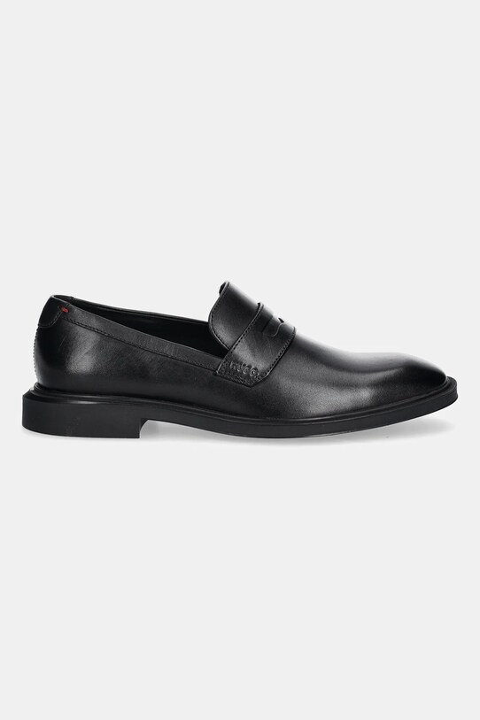 Kožené mokasíny HUGO Gryff 50548435.001 čierna AW25