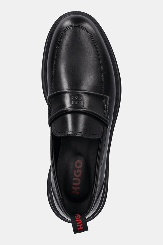 HUGO mocasini de piele Lenner negru 50548485.001