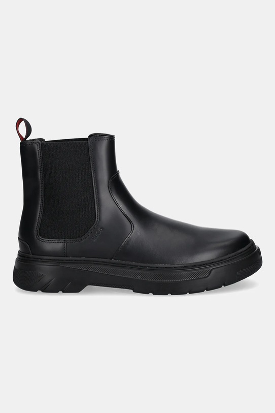 HUGO sztyblety skórzane Urian 50543764.001 czarny AW25