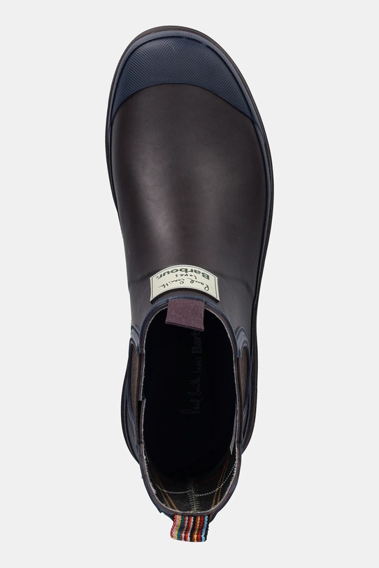 Barbour kalosze x Paul Smith Chelsea Welly brązowy MRF0048RU71