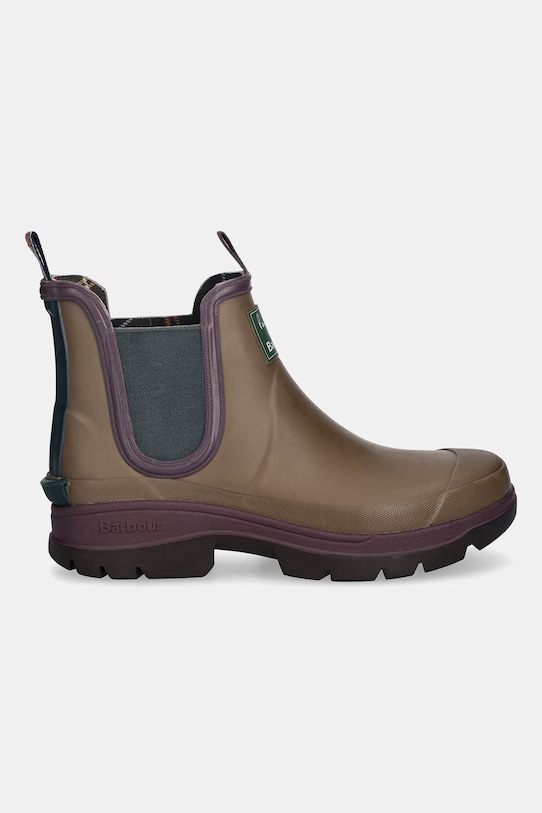 Barbour stivali di gomma x Paul Smith Chelsea Welly MRF0048TA51 marrone AW25