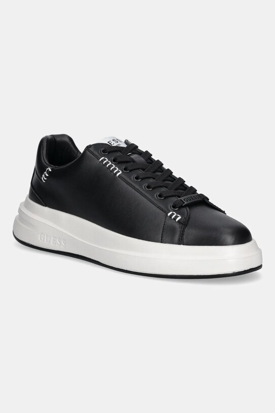 Guess sneakers ELBA piele acoperită negru FMTLBA.LEA12.BLACK