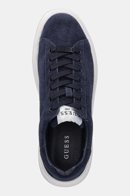 Guess sneakersy zamszowe ELBA granatowy FMTLBA.SUE12.BLUE