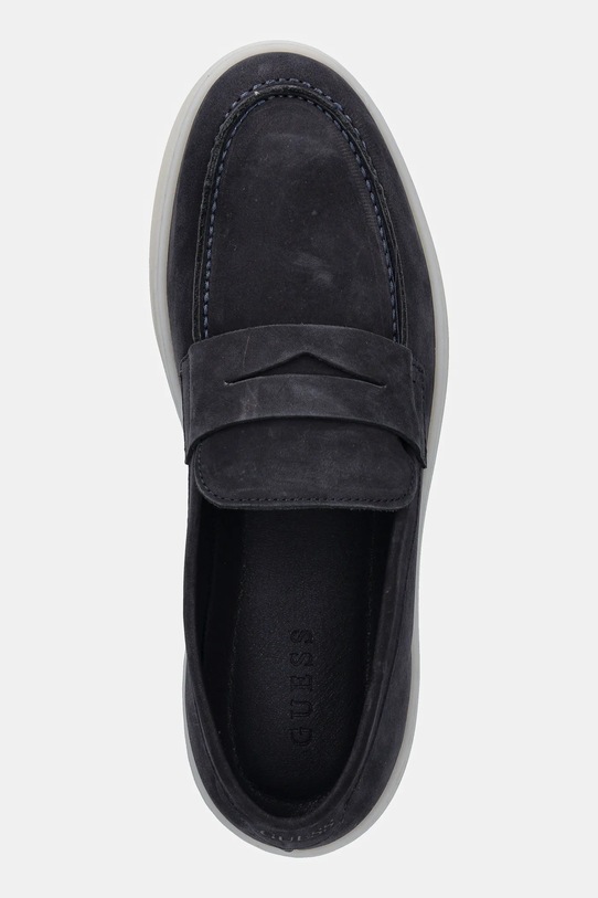 Mokasini iz nubuka Guess RICKY MOC mornarsko modra FMTRIC.LEA14.BLUE