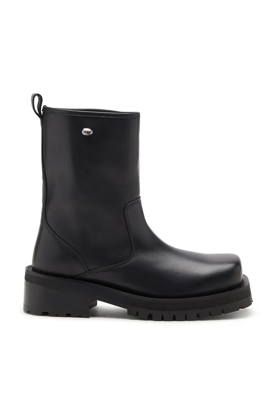 Diesel buty wysokie D-Texan Bk skóra licowa czarny Y03693.P4471.T8013