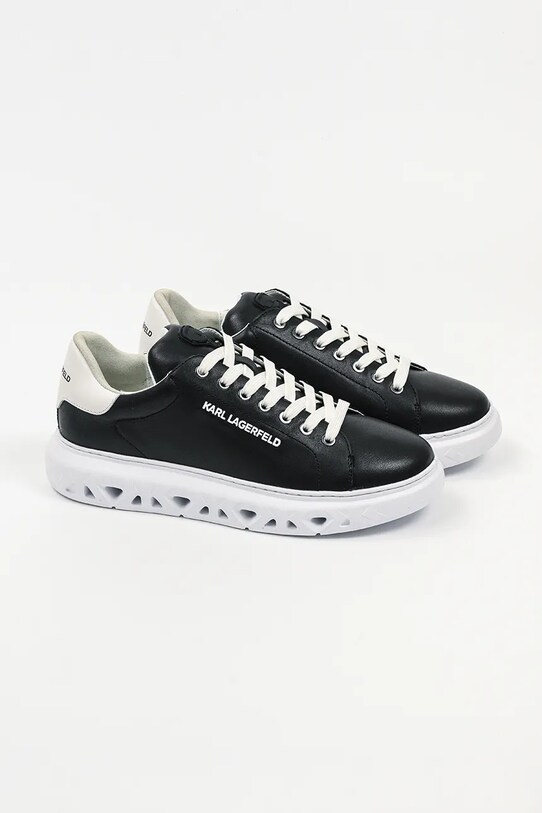 Karl Lagerfeld bőr sportcipő KAPRI KITE KL54519A.000 fekete AW25