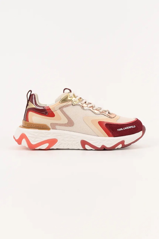 Karl Lagerfeld sneakersy BLAZE tekstylny pomarańczowy KL62415.4DB