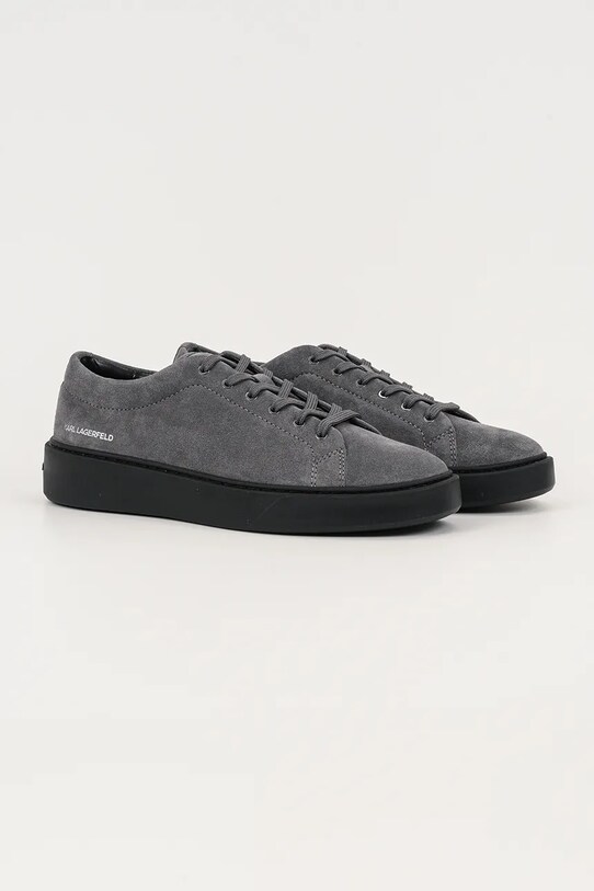 Karl Lagerfeld sneakersy zamszowe FLINT II KL53323A.577 szary AW25