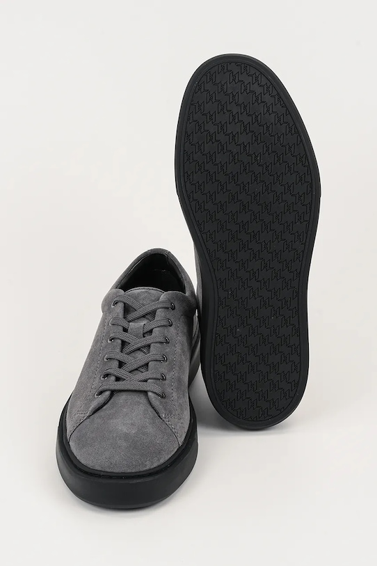 Karl Lagerfeld sneakers din piele întoarsă FLINT II KL53323A.577 gri