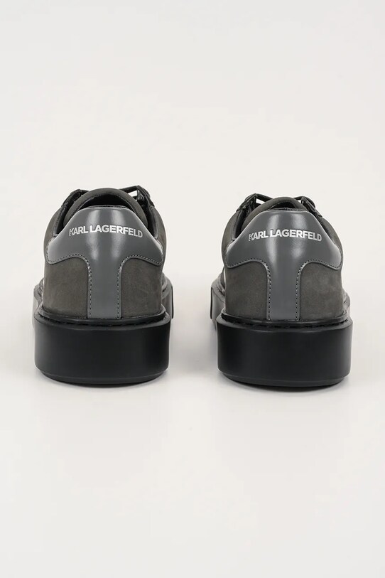 Παπούτσια Nubuck sneakers Karl Lagerfeld MAXI KUP RSG KL52218.277 μαύρο