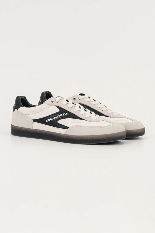 Karl Lagerfeld sneakersy skórzane KANDIDATE KL53855.310 biały AW25