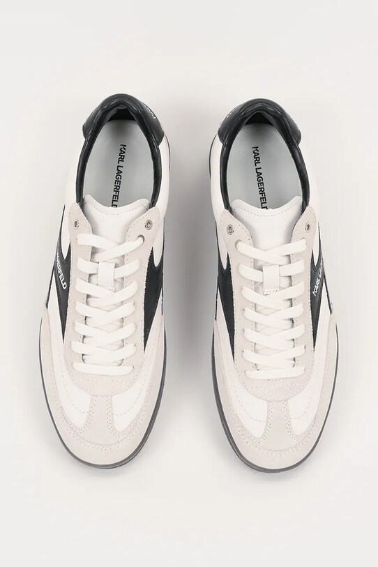 Karl Lagerfeld sneakersy skórzane KANDIDATE biały KL53855.310