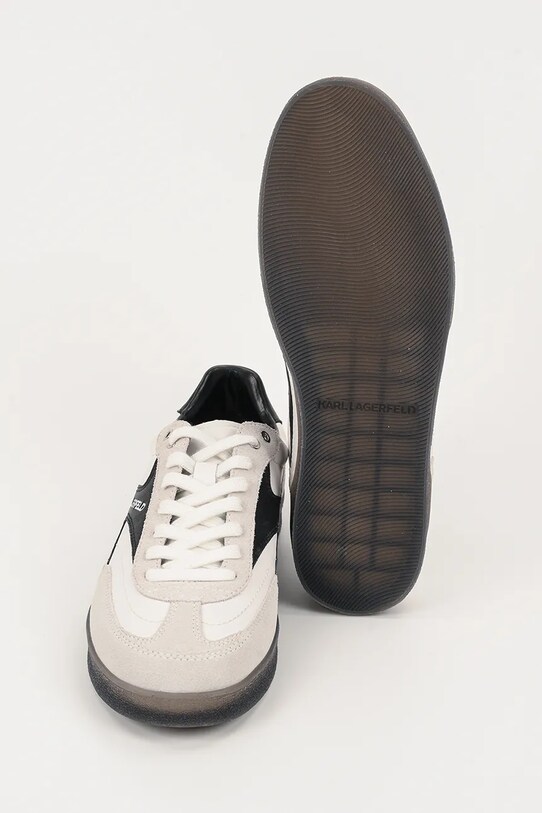 Karl Lagerfeld sneakersy skórzane KANDIDATE KL53855.310 biały