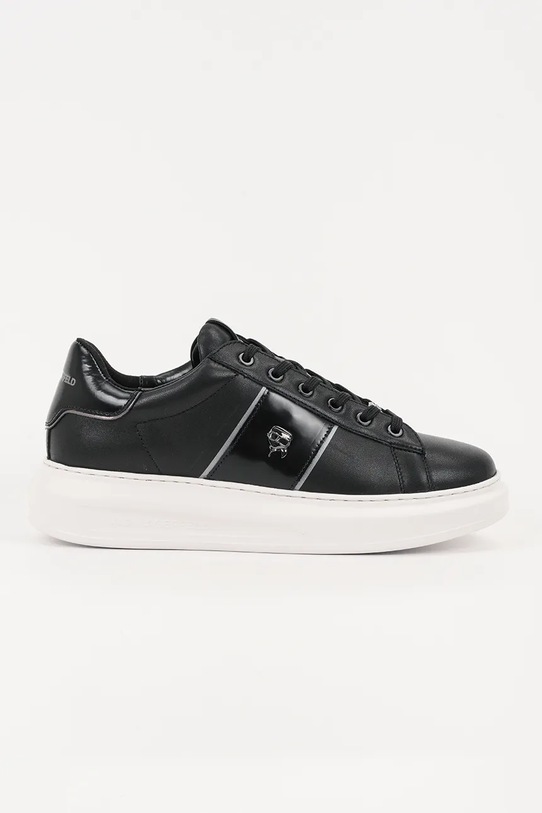 Karl Lagerfeld sneakersy skórzane KAPRI MENS Planet friendly czarny KL52534A.000