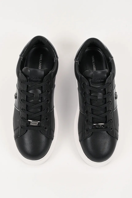 Karl Lagerfeld sneakersy skórzane KAPRI MENS czarny KL52534A.000