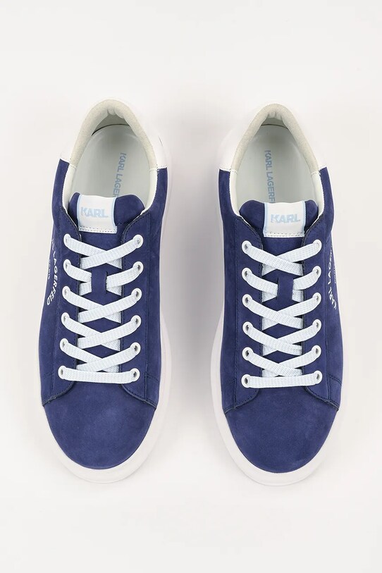 Karl Lagerfeld sneakersy nubukowe KAPRI MENS granatowy KL52537A.2BB