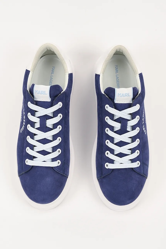 Nubukové tenisky Karl Lagerfeld KAPRI MENS námořnická modř KL52537A.2BB