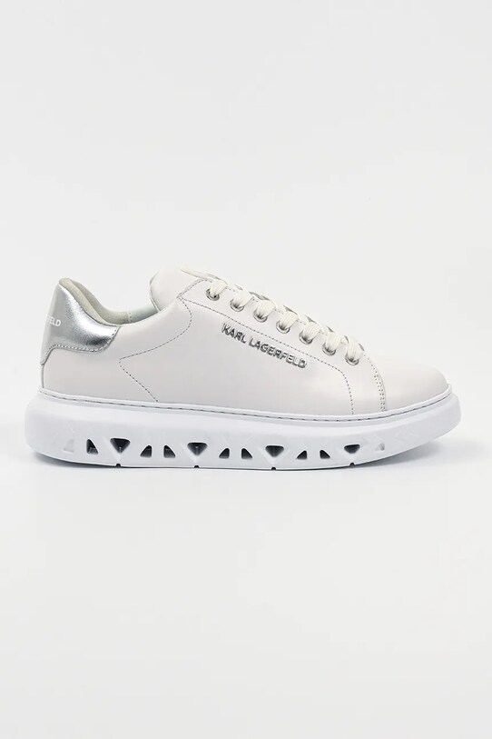 Karl Lagerfeld bőr sportcipő KAPRI KITE alacsony fehér KL54519A.01S
