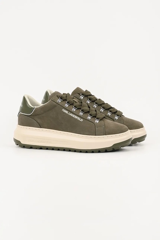 Karl Lagerfeld sneakersy skórzane KAPRI LUG KL57545.2KK zielony AW25
