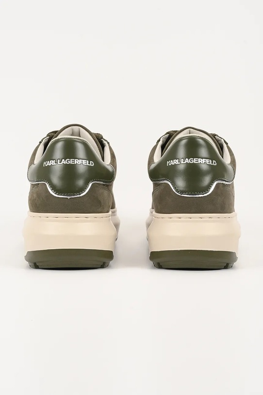 Obuwie Karl Lagerfeld sneakersy skórzane KAPRI LUG KL57545.2KK zielony
