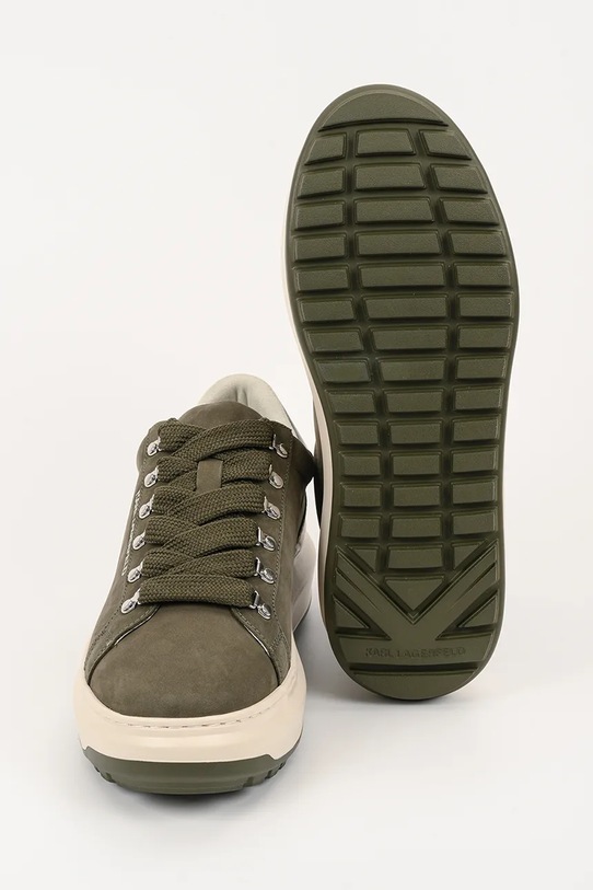 Karl Lagerfeld sneakersy skórzane KAPRI LUG KL57545.2KK zielony