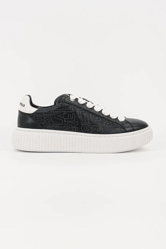 Karl Lagerfeld sneakersy skórzane KAPRIKA skóra zamszowa czarny KL24224.300