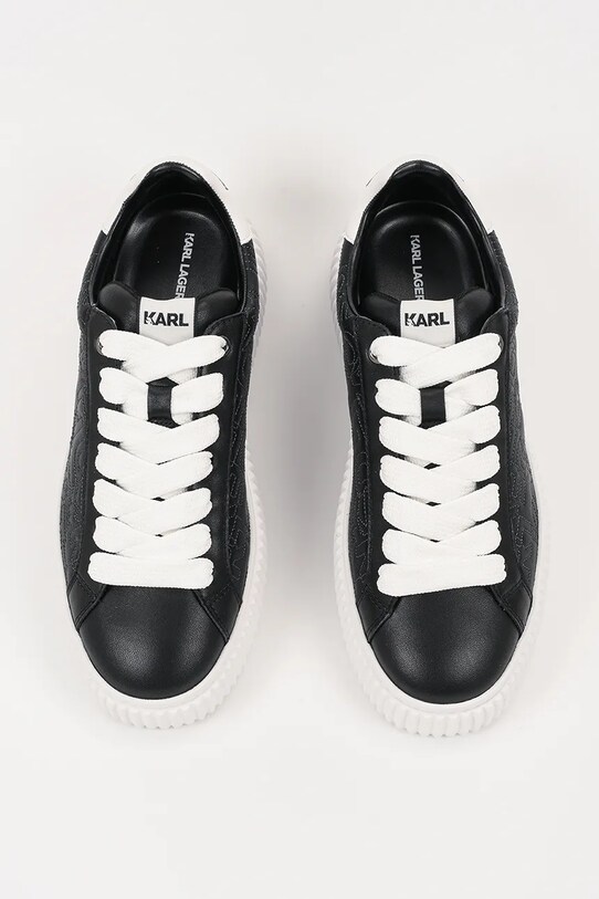 Karl Lagerfeld sneakersy skórzane KAPRIKA czarny KL24224.300
