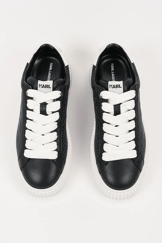 Karl Lagerfeld sneakersy skórzane KAPRIKA czarny KL24224.300