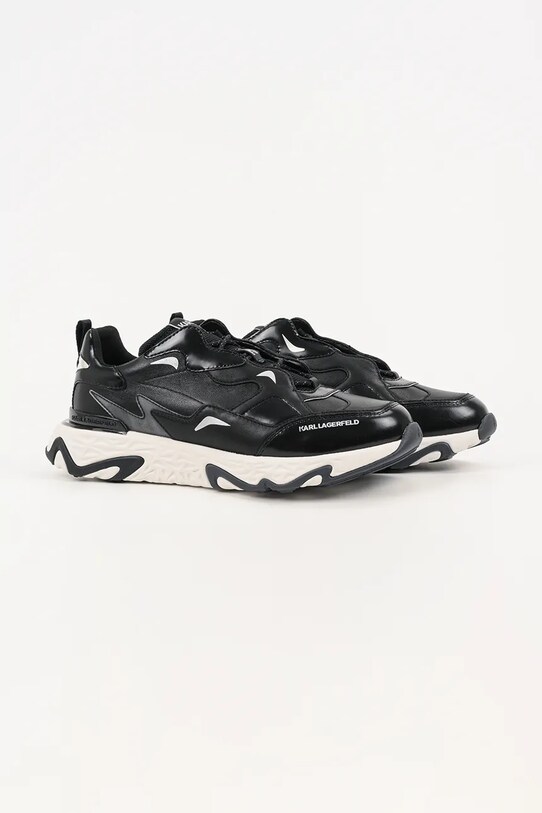 Karl Lagerfeld sneakersy skórzane BLAZE KL52423.00S czarny AW25