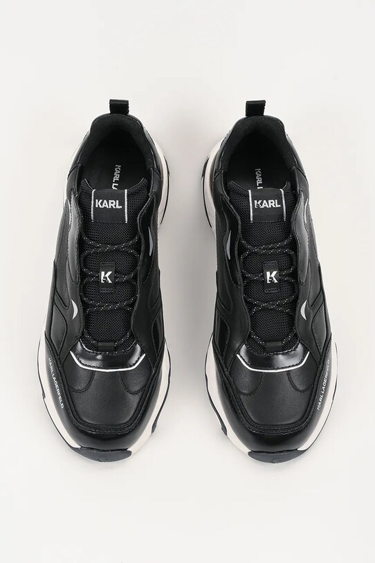 Karl Lagerfeld sneakersy skórzane BLAZE czarny KL52423.00S
