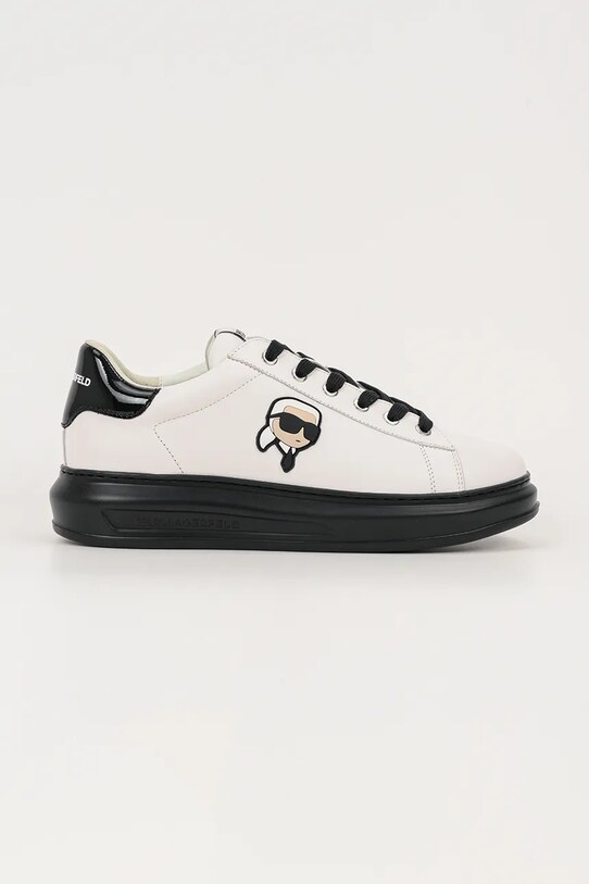 Karl Lagerfeld sneakersy skórzane KAPRI MENS skóra powlekana biały KL52530N.010