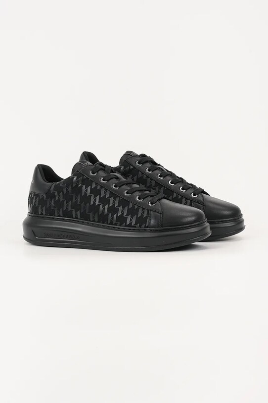 Karl Lagerfeld sneakersy skórzane KAPRI MENS KL52543.900 czarny AW25