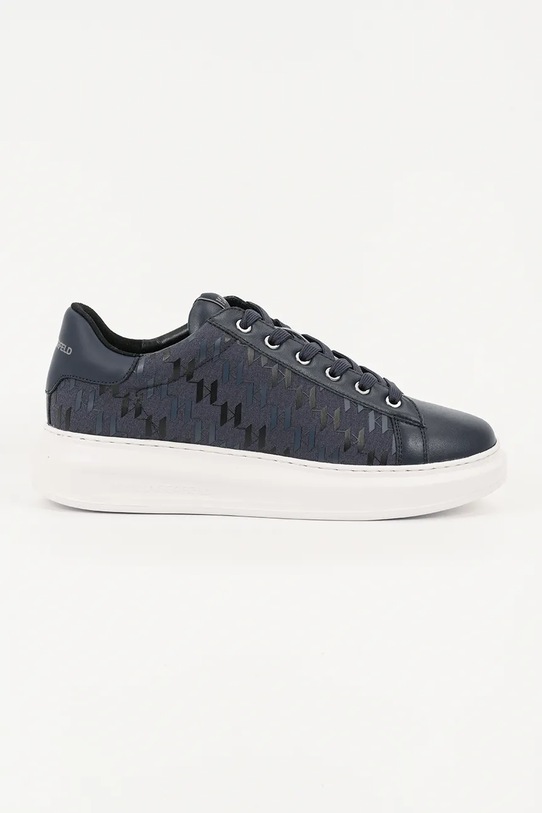 Karl Lagerfeld sneakersy skórzane KAPRI MENS tekstylny granatowy KL52543.9AA