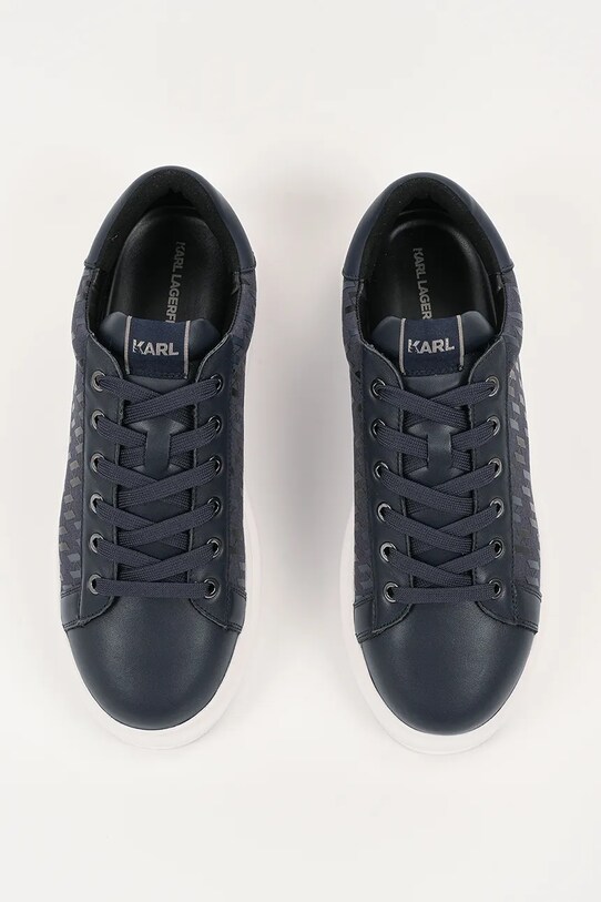 Karl Lagerfeld sneakersy skórzane KAPRI MENS granatowy KL52543.9AA