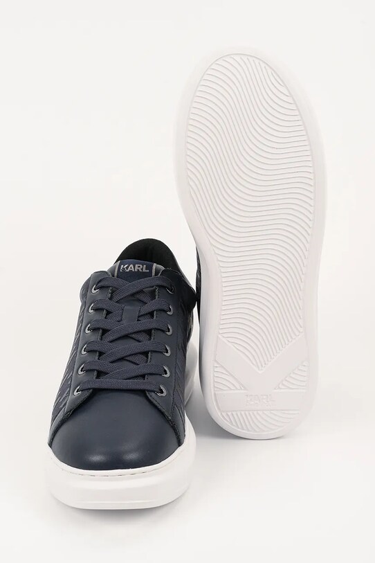 Karl Lagerfeld sneakersy skórzane KAPRI MENS KL52543.9AA granatowy