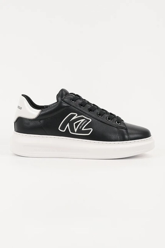 Karl Lagerfeld sneakersy skórzane KAPRI MENS niska czarny KL52535A.000